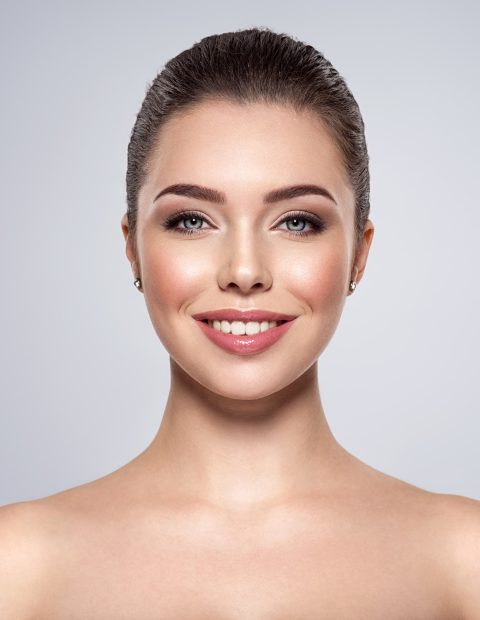 Portrait of the smiling beautiful woman