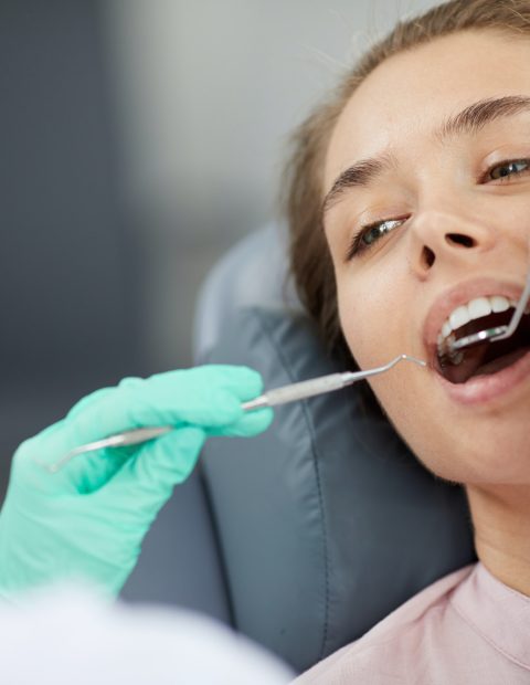 Young Woman at Dental Checkup
