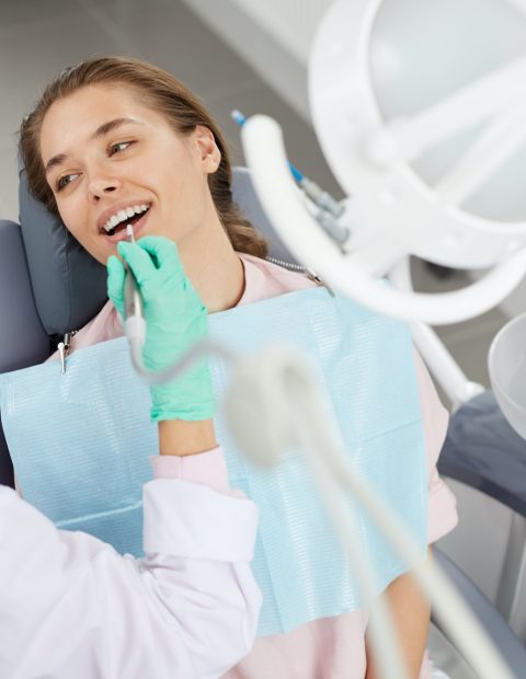 Young Woman at Dental Exam